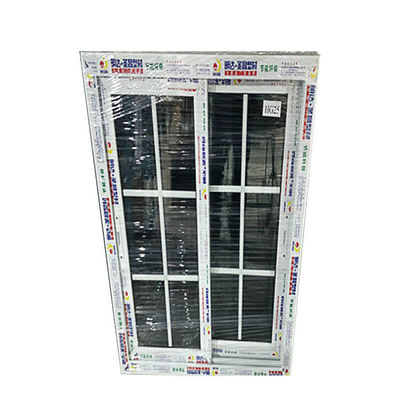 شقة جديدة مخصصة upvc انزلاق النوافذ أحدث تصميم شواء