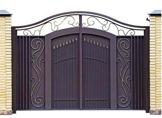 البيت الحديث بوابة الحديد المطاوع الرئيسية ، تصميم جديد باب أمامي من الحديد المطاوع