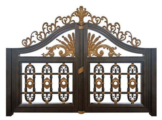 البيت الحديث بوابة الحديد المطاوع الرئيسية ، تصميم جديد باب أمامي من الحديد المطاوع