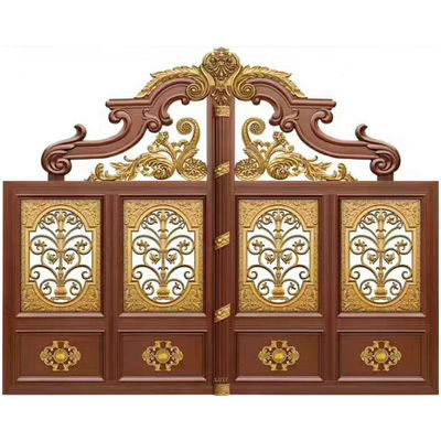 البيت الحديث بوابة الحديد المطاوع الرئيسية ، تصميم جديد باب أمامي من الحديد المطاوع