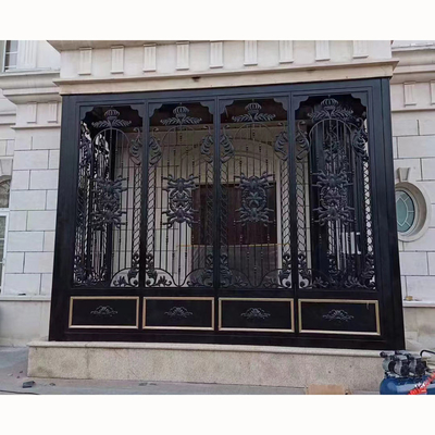 OEM ODM الحديد المطاوع البوابة الرئيسية تصميم جديد باب الأمن والمبارزة
