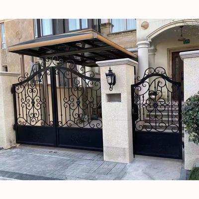 OEM ODM الحديد المطاوع البوابة الرئيسية تصميم جديد باب الأمن والمبارزة