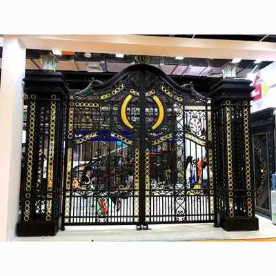 OEM ODM الحديد المطاوع البوابة الرئيسية تصميم جديد باب الأمن والمبارزة