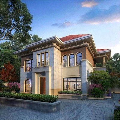 مبنى معدني سقيفة منزل تصميم صناعي شقة محمولة الجاهزة فيلا فولاذية خفيفة