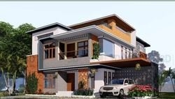 تصميم حديث بإطار من الصلب الخفيف منزل مسبق الصنع من طابقين فاخر الجاهزة فيلا
