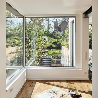 Superhosue Floor Aluminium Large Fixed Windows Glass نافذة صور كبيرة جدًا