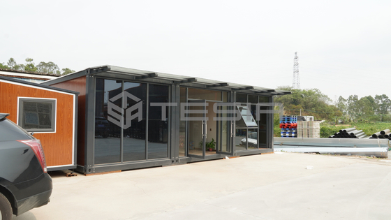 الجاهزة الفاخرة الجاهزة 20FT الهيكل الصلب الخفيف منزل حاوية الجاهزة قابلة للتوسيع