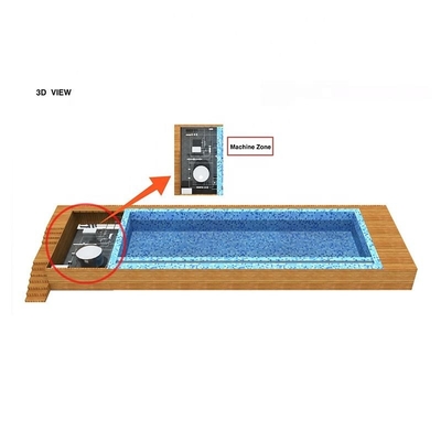 الألياف الزجاجية الجاهزة اللون حسب الطلب 20FT 40FT حوض سباحة حاوية الشحن مع نافذة UPVC