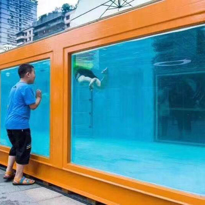 إطار هيكل فولاذي خارجي 20FT 40FT حوض سباحة حاويات مصنوع مسبقًا