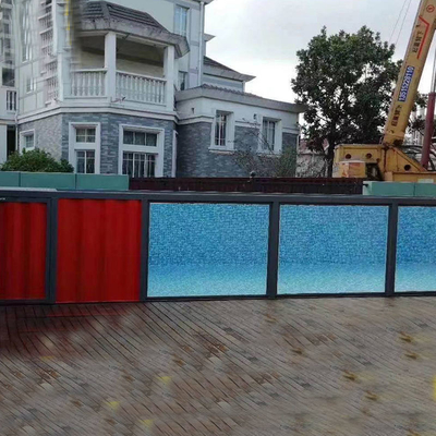إطار هيكل فولاذي خارجي 20FT 40FT حوض سباحة حاويات مصنوع مسبقًا