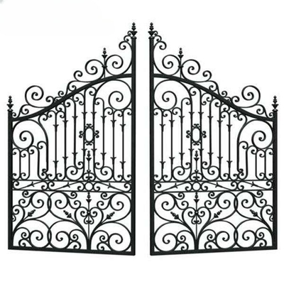 تصميمات أنابيب الحديد المصنوعة من الحديد القديم الفاخرة البوابة الرئيسية للحديقة المنزلية أو في الهواء الطلق