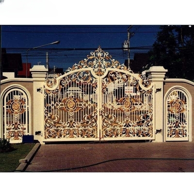 تصميمات أنابيب الحديد المصنوعة من الحديد القديم الفاخرة البوابة الرئيسية للحديقة المنزلية أو في الهواء الطلق
