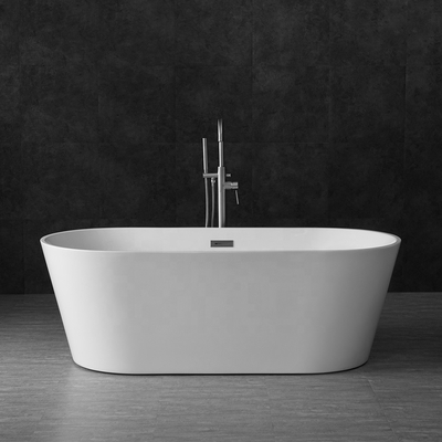 OEM ODM 1700mm قائما بذاته بانيو أبيض مستقل حوض