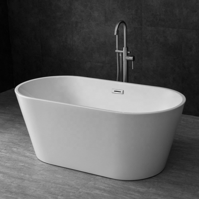OEM ODM 1700mm قائما بذاته بانيو أبيض مستقل حوض