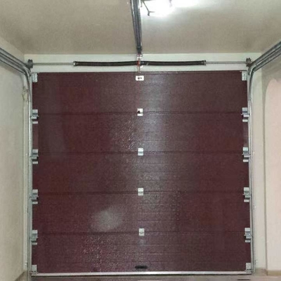 باب المرآب المنزلق الأفقي 16 × 7 مع لوحة PU
