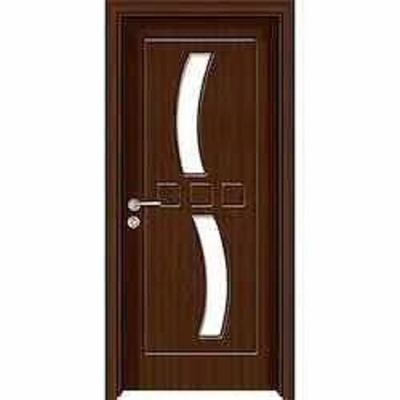 باب خشبي مقاوم للحريق MDF HDF ABS PVC WPC باب دخول خشب الماهوجني