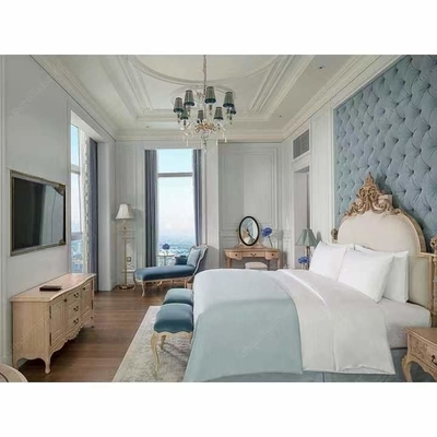 FSC High End Hotel Furniture European Style Carved Villa Bedroom Set
