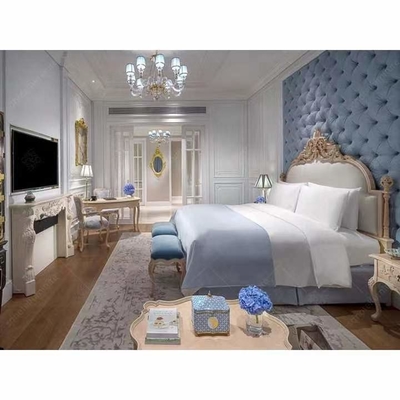 FSC High End Hotel Furniture European Style Carved Villa Bedroom Set
