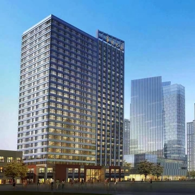 أزياء مزدوجة الألومنيوم المزجج الستار الجدار Low E Glass Curtain Wall Facade
