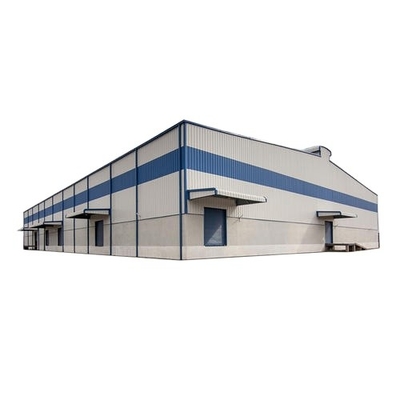 1500sqm الهيكل الصلب مستودع مبنى معدني 25 م * 80 م * 9 م