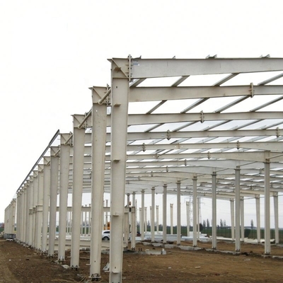 1500sqm الهيكل الصلب مستودع مبنى معدني 25 م * 80 م * 9 م