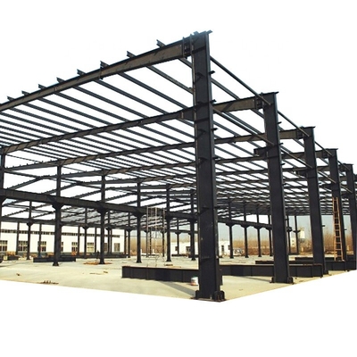 1500sqm الهيكل الصلب مستودع مبنى معدني 25 م * 80 م * 9 م