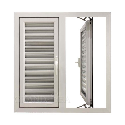 شقة بأكسيد الألومنيوم نافذة Naco Window Casement PVC UPVC Louver Windows
