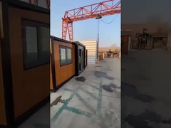 فيلا فاخرة حديثة المنزل المنقولة الجاهزة للتوسيع منزل حاوية إطار مكتب الشحن